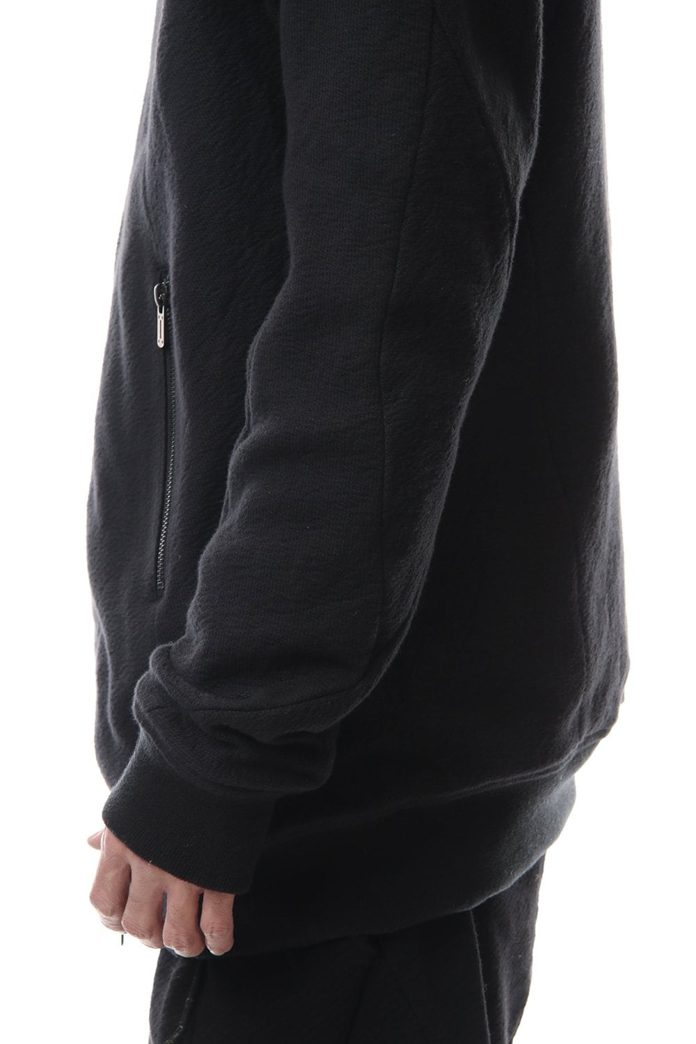 甘織デニム ロングボンバージャケット