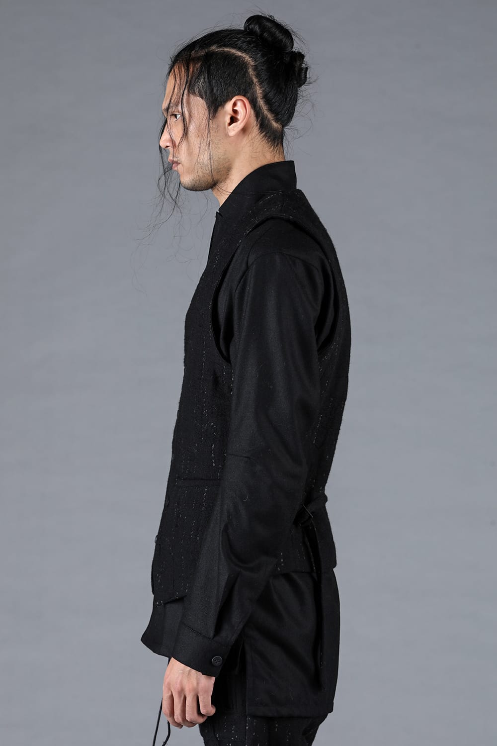 Double Woven Crushed Jacquard Vest