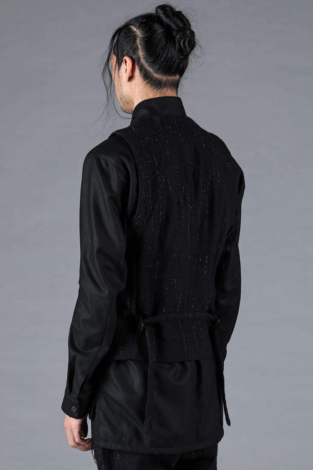 Double Woven Crushed Jacquard Vest