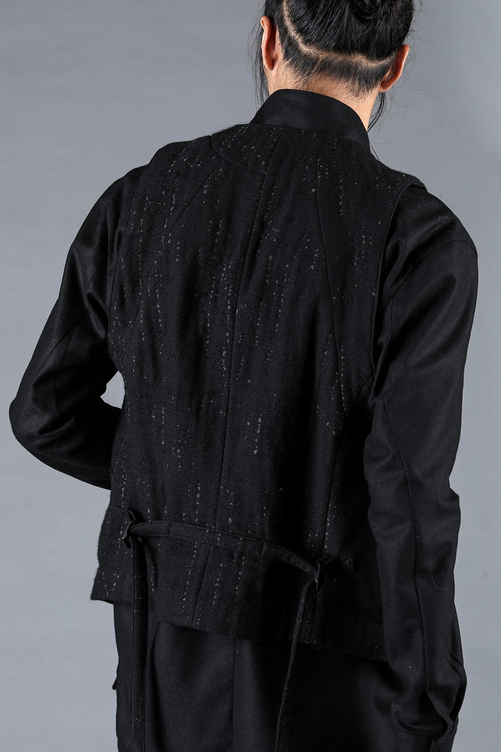 Double Woven Crushed Jacquard Vest