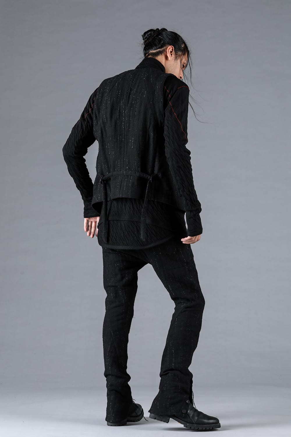 Double Woven Crushed Jacquard Vest