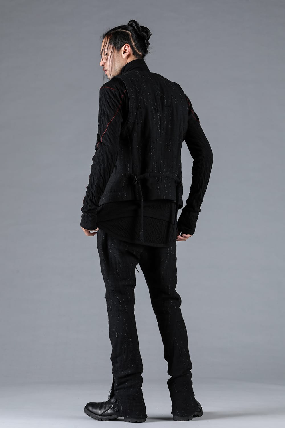 Double Woven Crushed Jacquard Vest