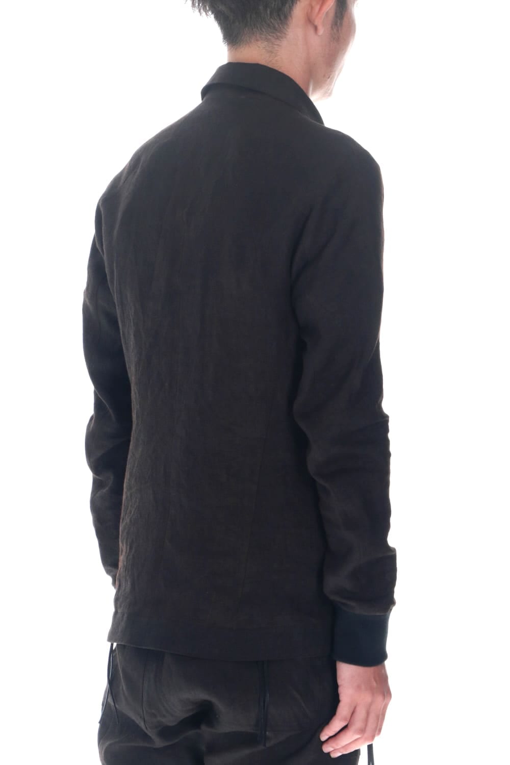 Mud Dyed Linen Multi Pocket Worker Jacket