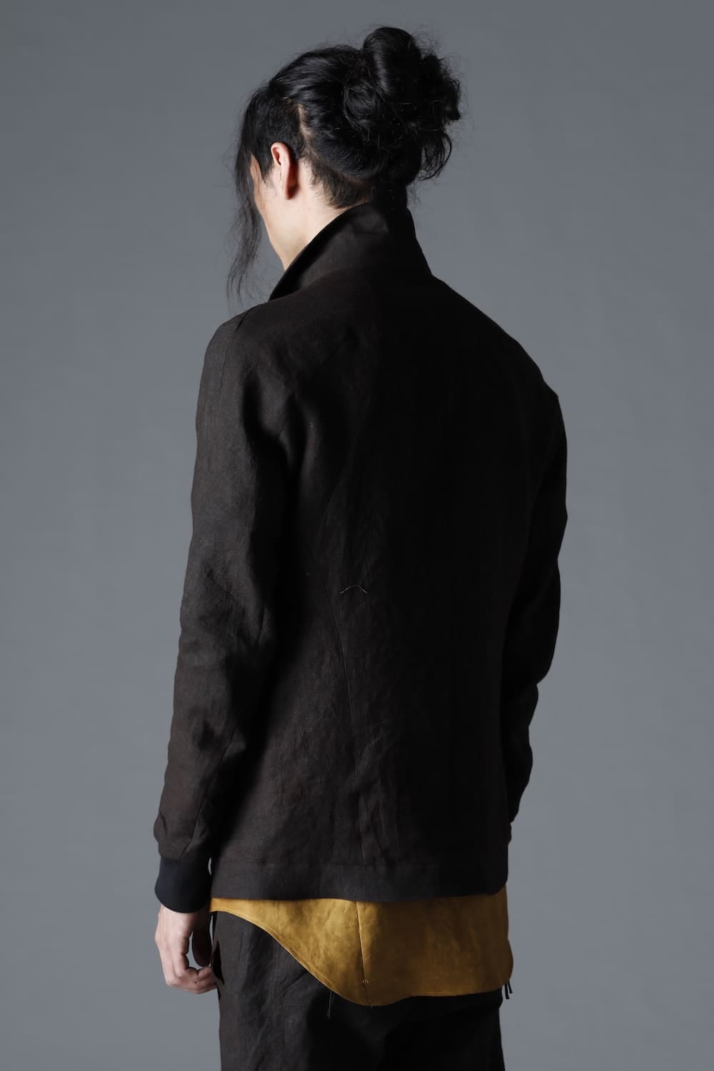 Mud Dyed Linen Multi Pocket Worker Jacket