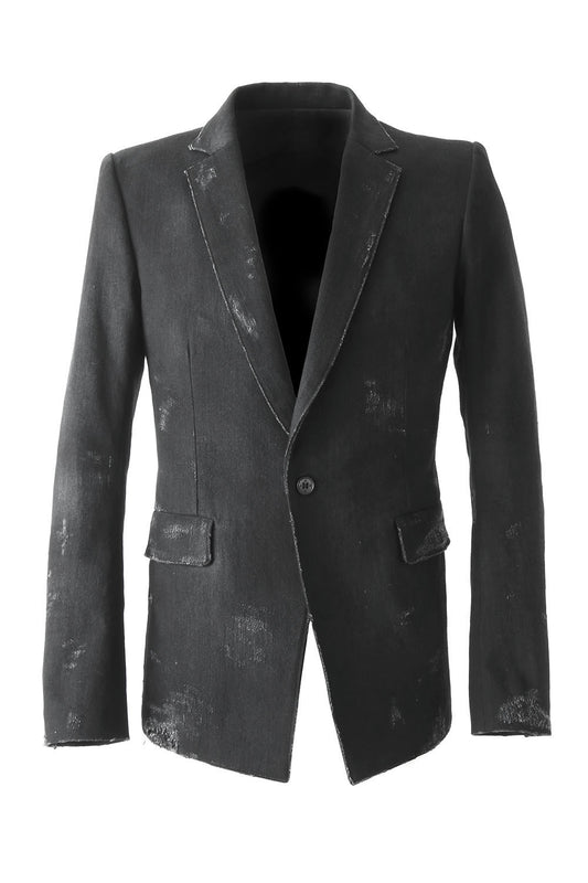 Destroyed Denim Tailored Jacket