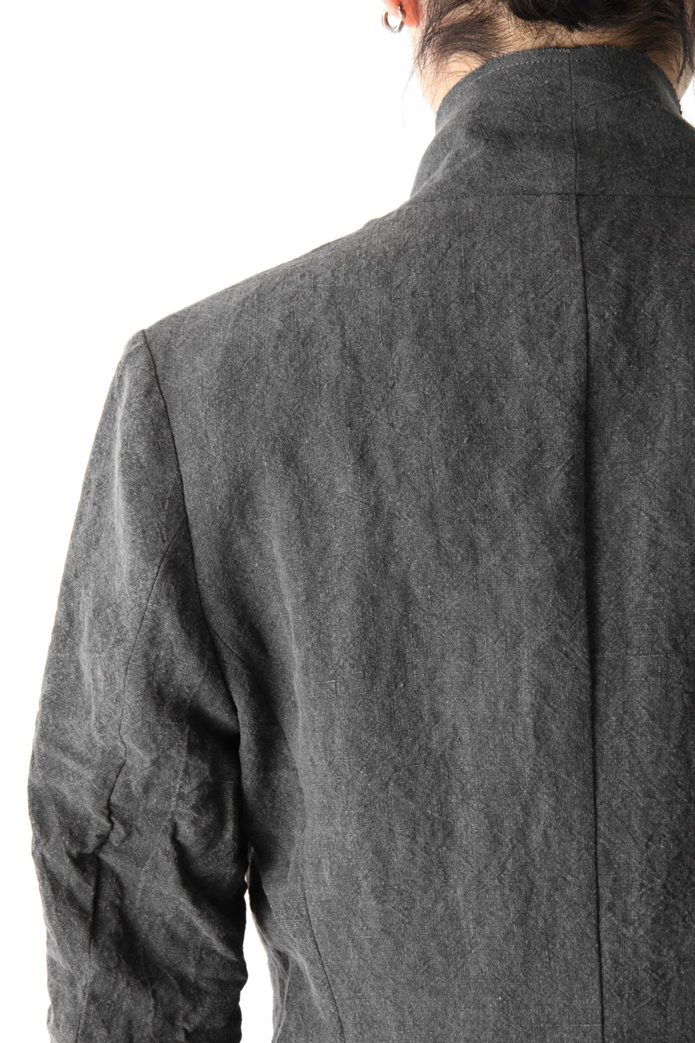 Sumi Dyed Linen Tailored Jacket