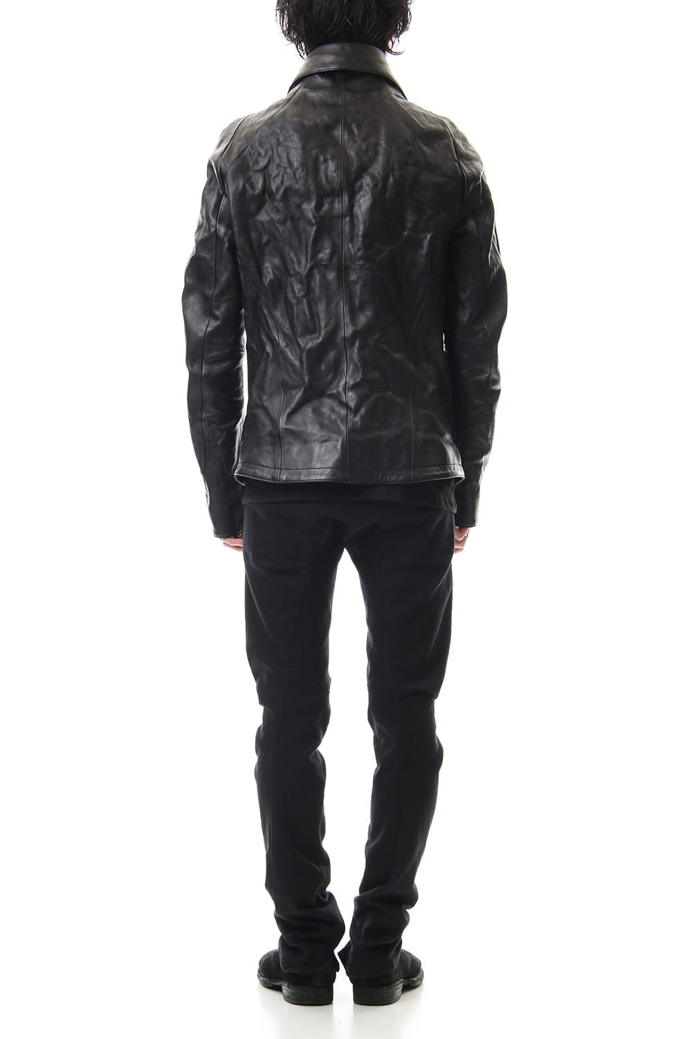 Detachable collar Horse leather jacket - ST105-0019A