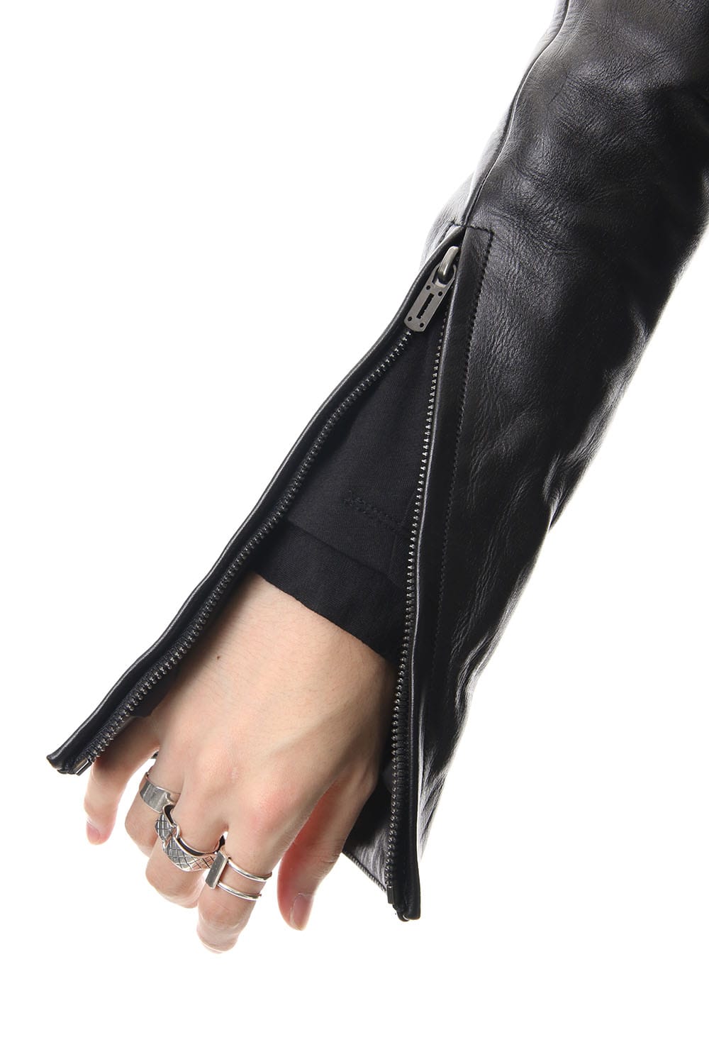 Detachable collar Horse leather jacket - ST105-0019A