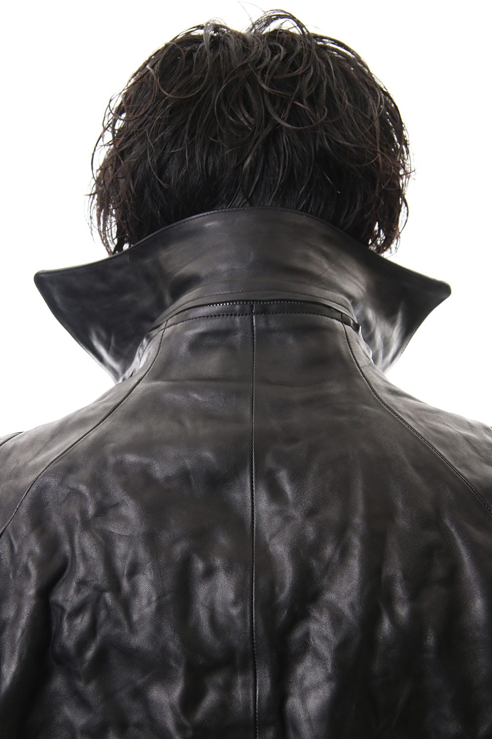 Detachable collar Horse leather jacket - ST105-0019A