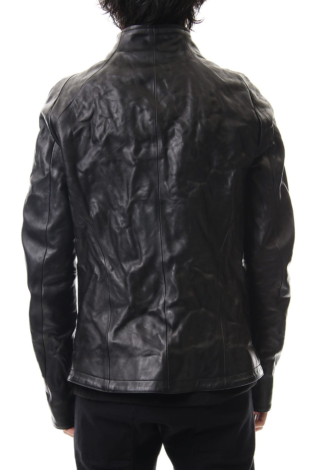 Detachable collar Horse leather jacket - ST105-0019A