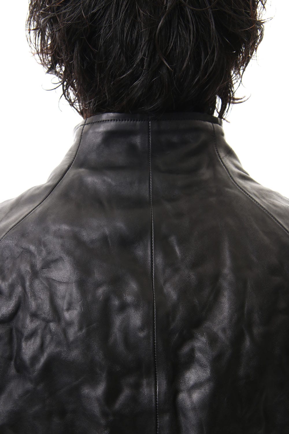Detachable collar Horse leather jacket - ST105-0019A
