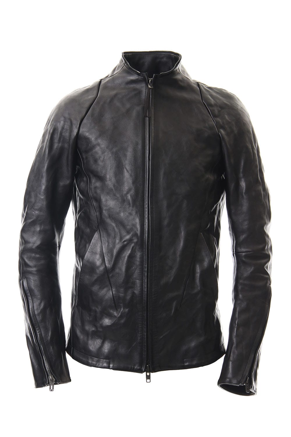 Detachable collar Horse leather jacket - ST105-0019A