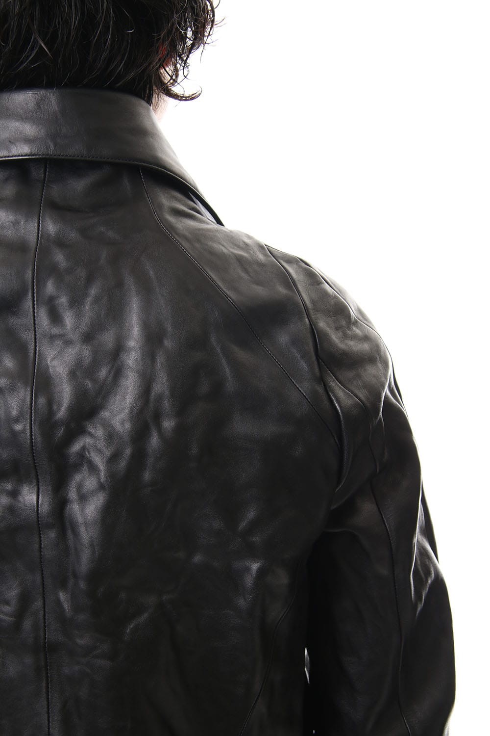 Detachable collar Horse leather jacket - ST105-0019A