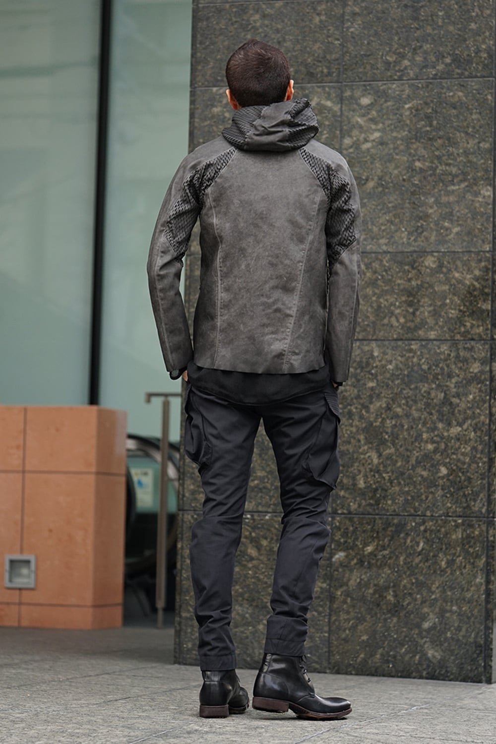 Cold Dyed Horse Leather Parka - ST105-0039S