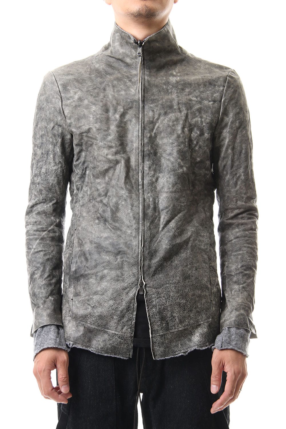 Destroy dyed Horse leather jacket - ST105-0049A