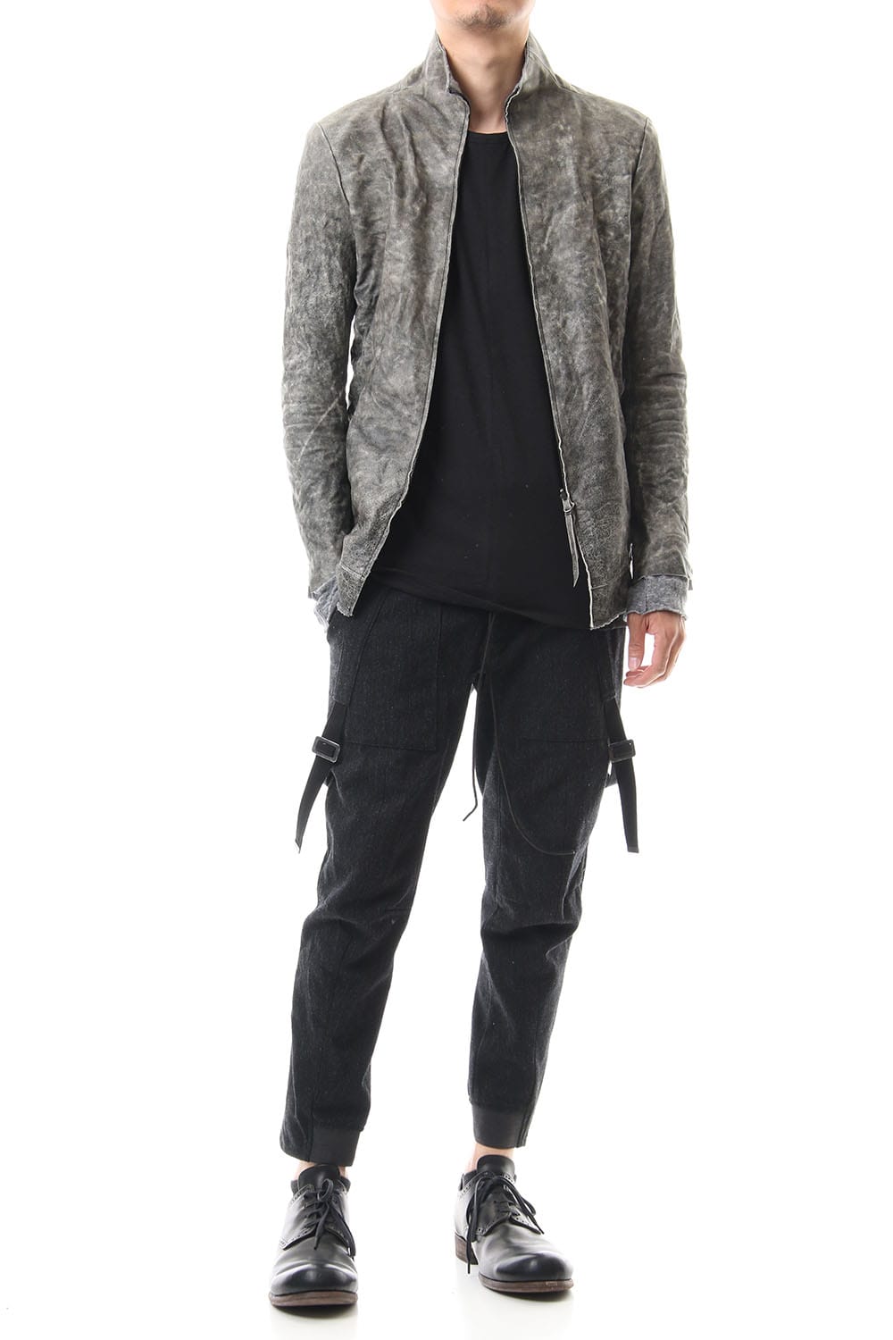 Destroy dyed Horse leather jacket - ST105-0049A