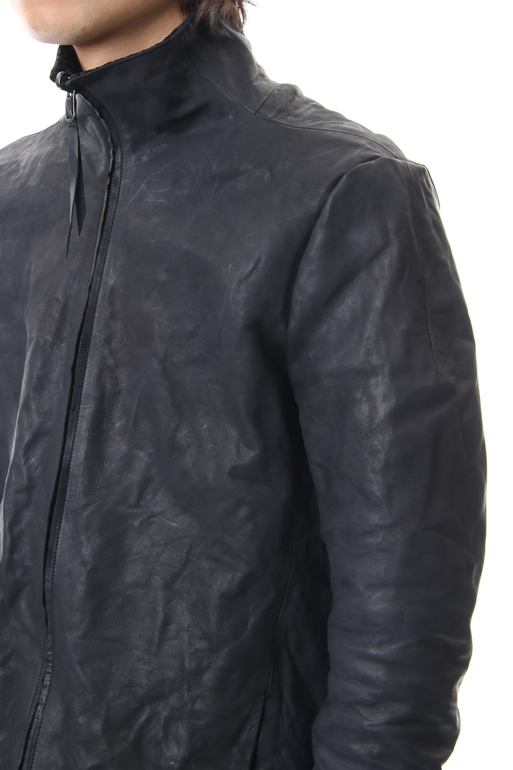 Horse leather High neck jacket - ST105-0059A