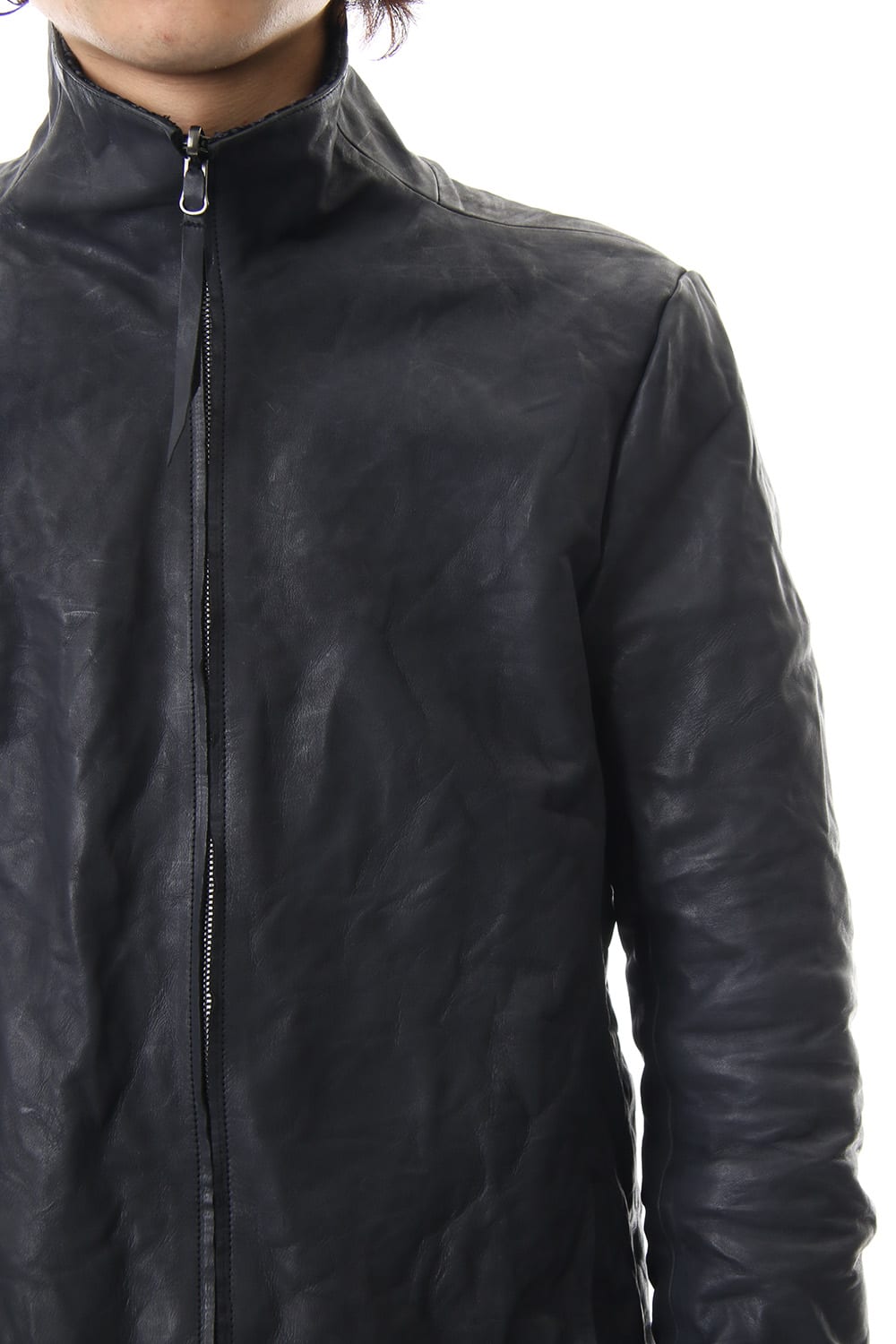 Horse leather High neck jacket - ST105-0059A