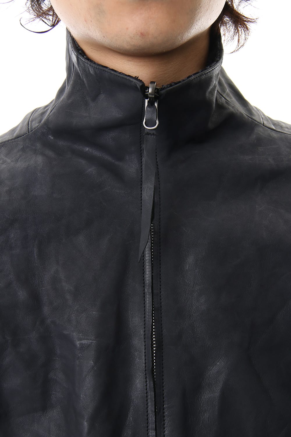 Horse leather High neck jacket - ST105-0059A