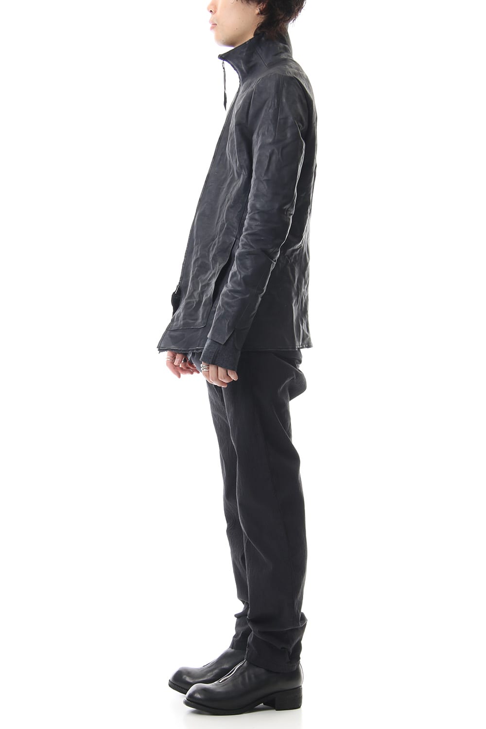 Horse leather High neck jacket - ST105-0059A