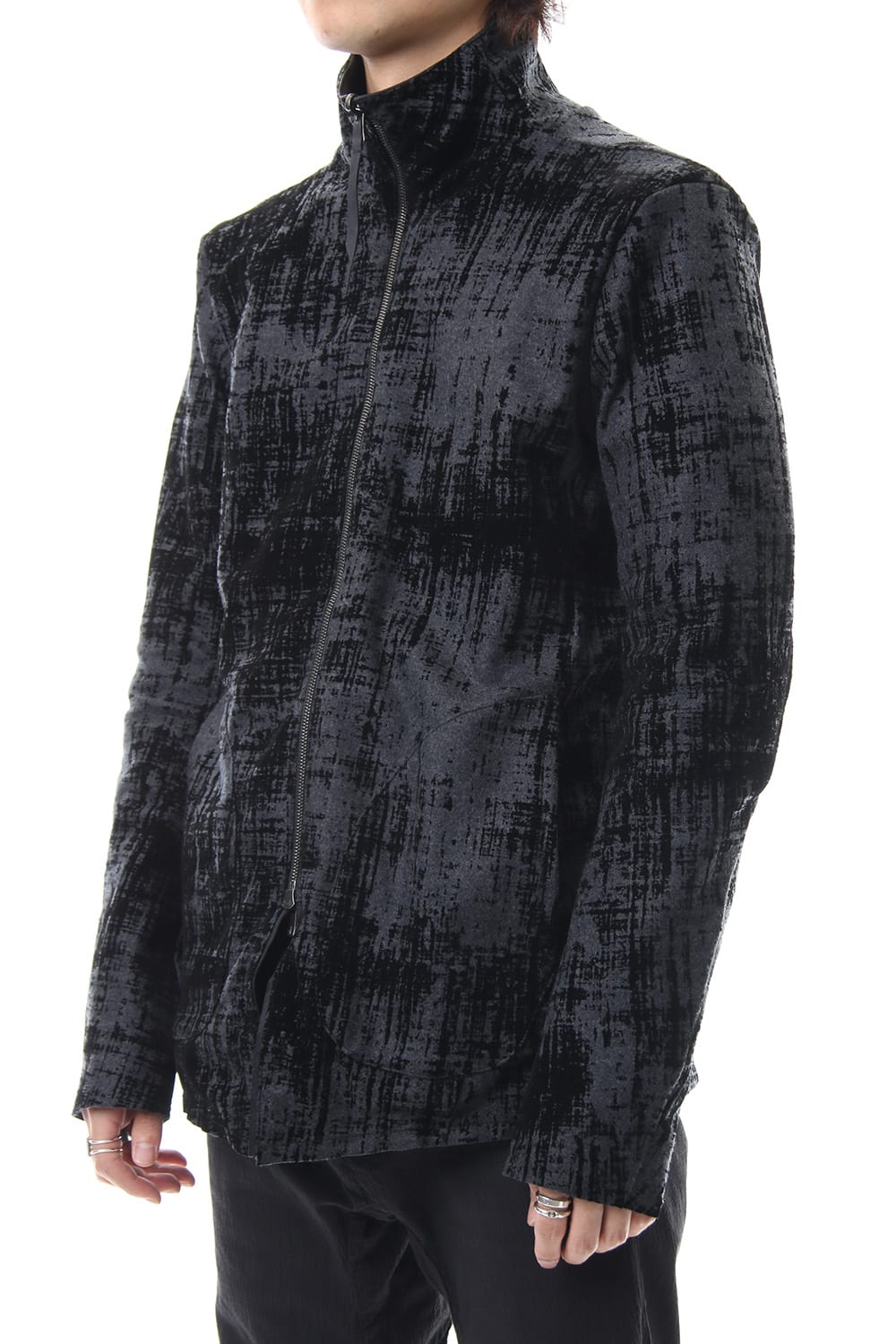 Horse leather High neck jacket - ST105-0059A