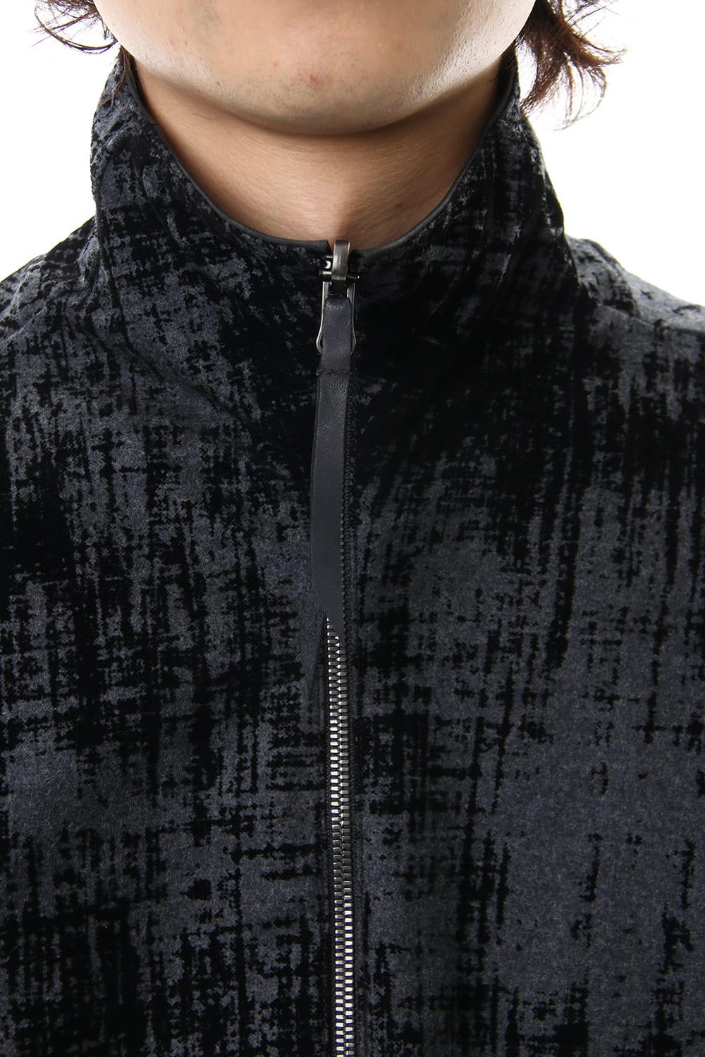 Horse leather High neck jacket - ST105-0059A