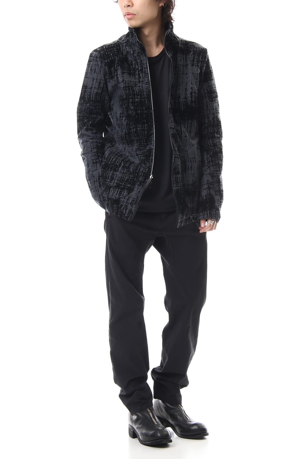 Horse leather High neck jacket - ST105-0059A