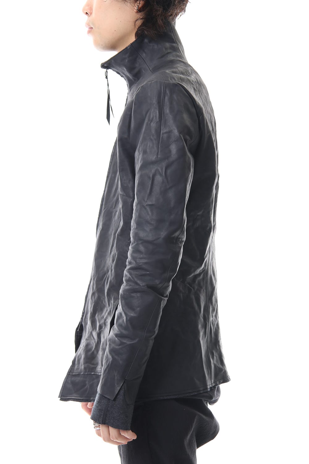 Horse leather High neck jacket - ST105-0059A