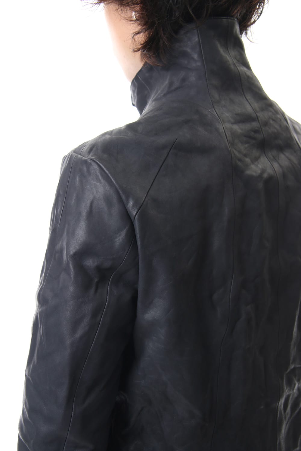 Horse leather High neck jacket - ST105-0059A