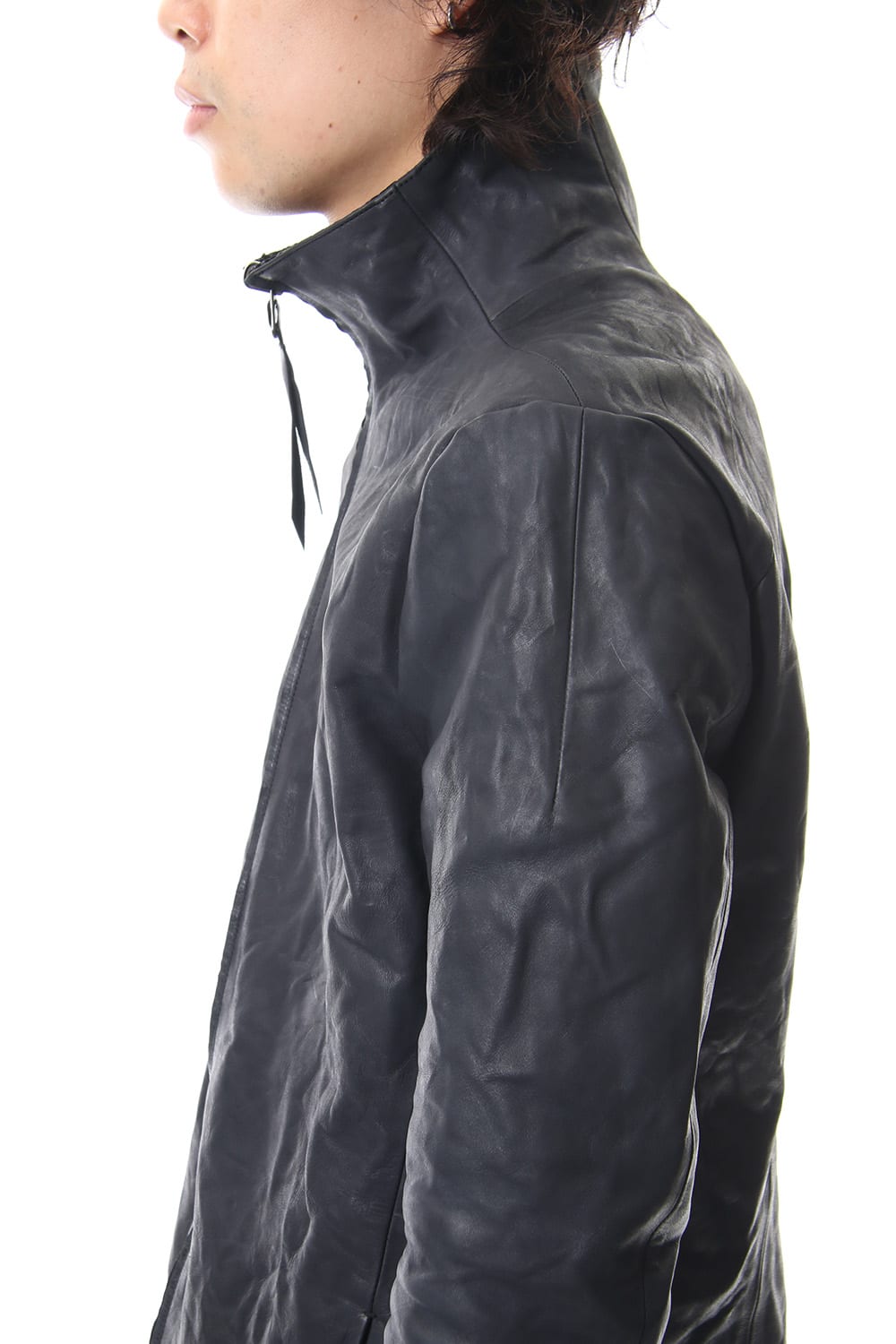 Horse leather High neck jacket - ST105-0059A