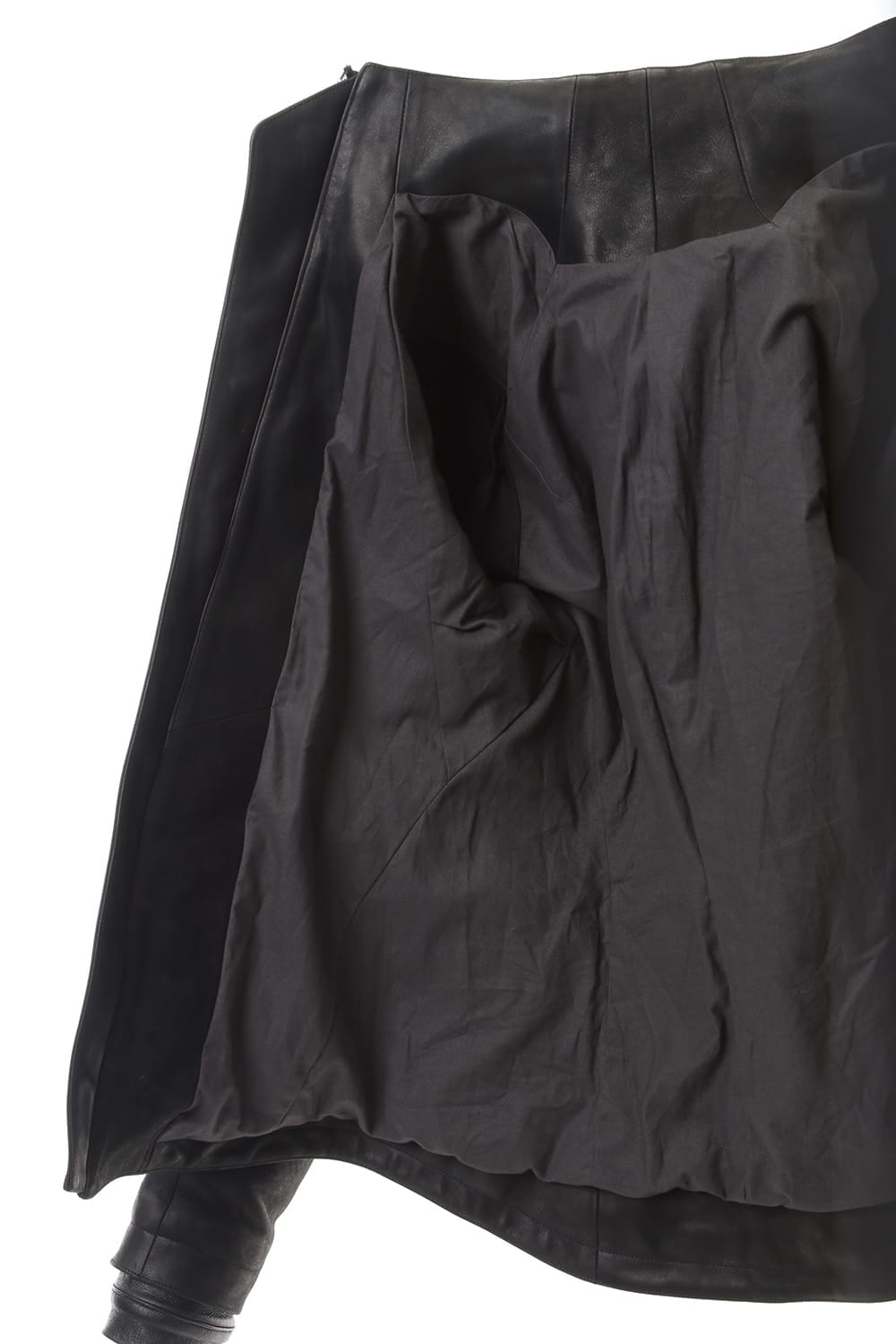 High-Neck horse leather JKT