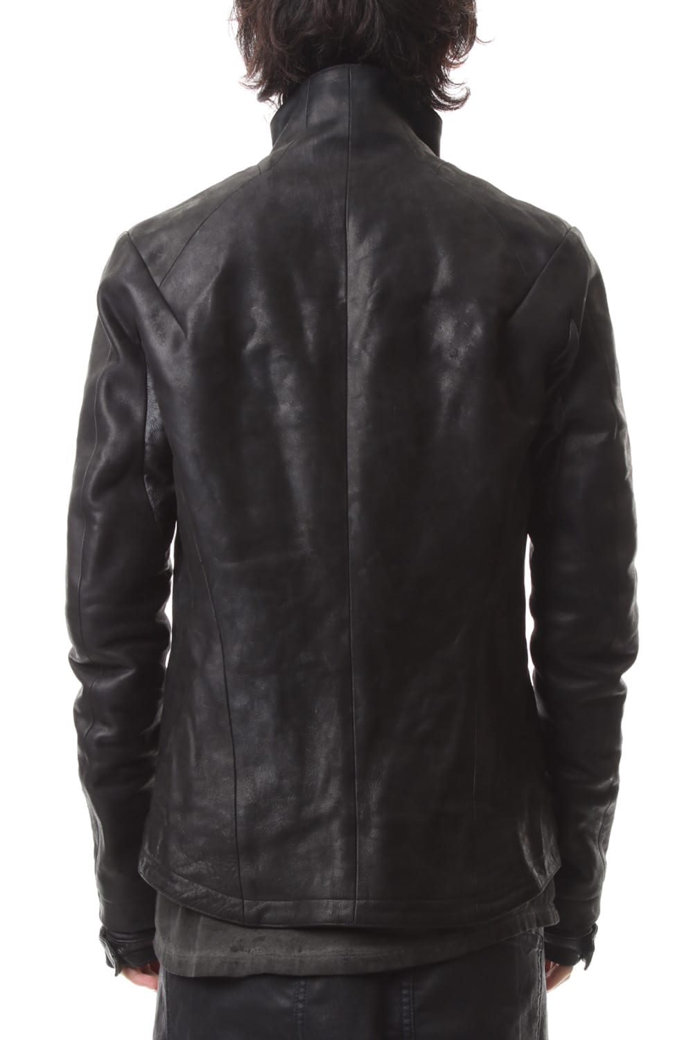 High-Neck horse leather JKT