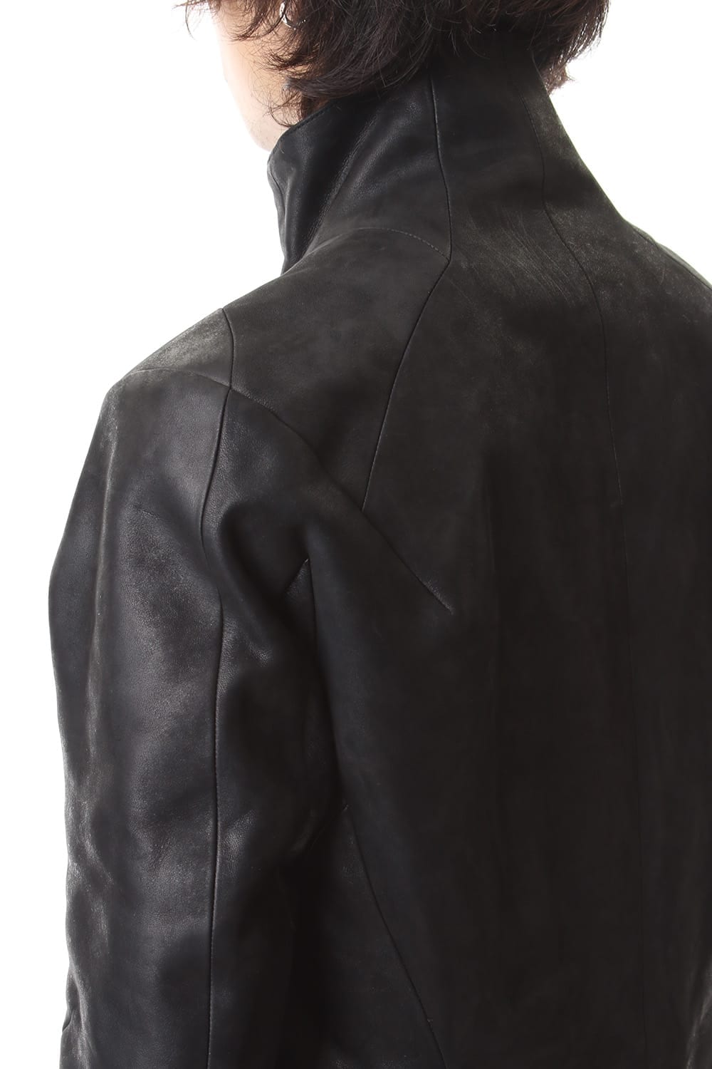 High-Neck horse leather JKT