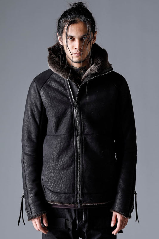 フレンチベイビーラムムートンハイネックジャケット