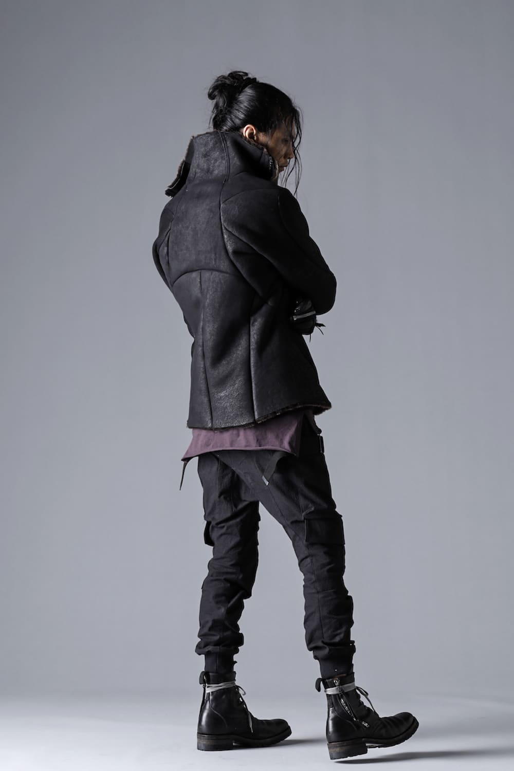 フレンチベイビーラムムートンハイネックジャケット