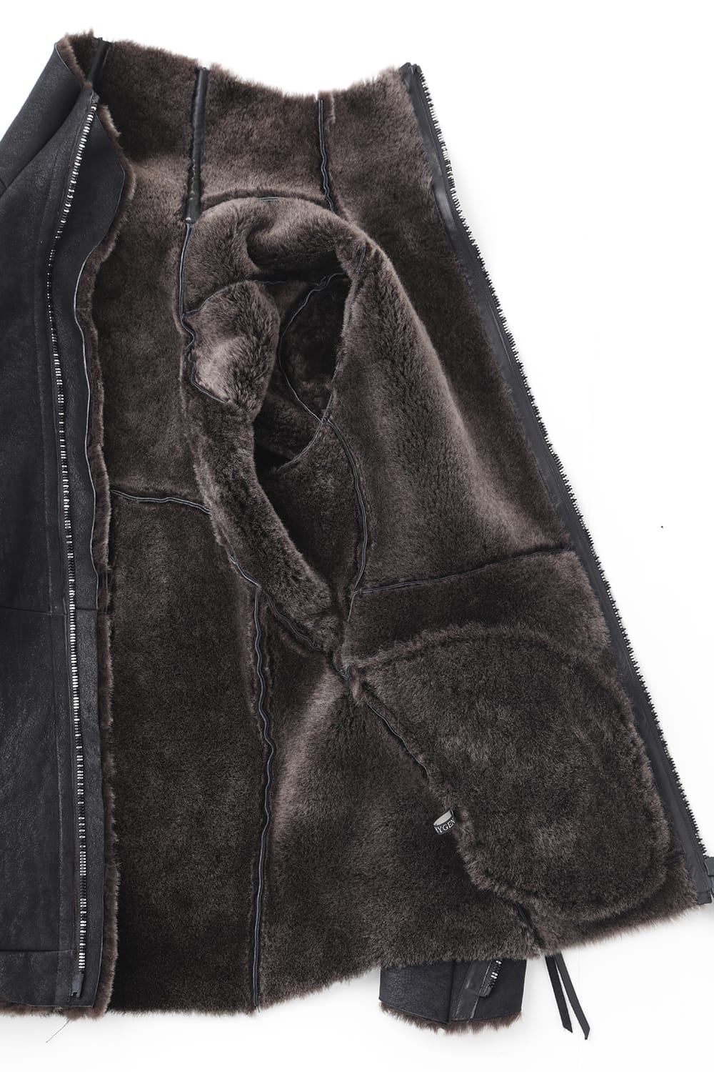 フレンチベイビーラムムートンハイネックジャケット