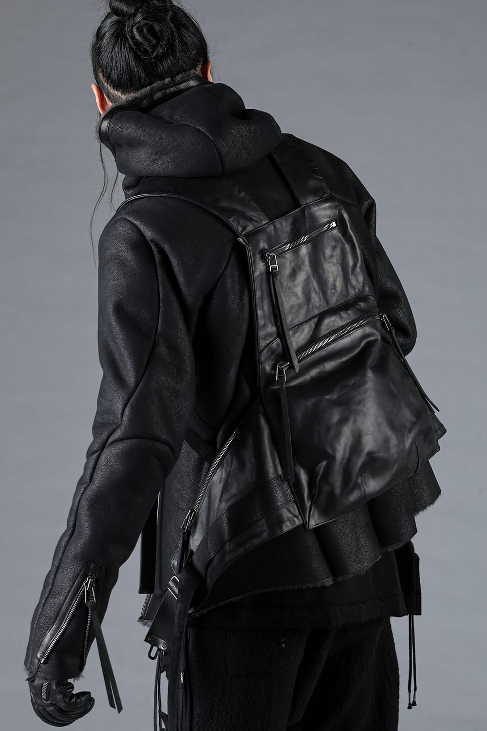 French Baby Lamb Shearling Hooded Jacket