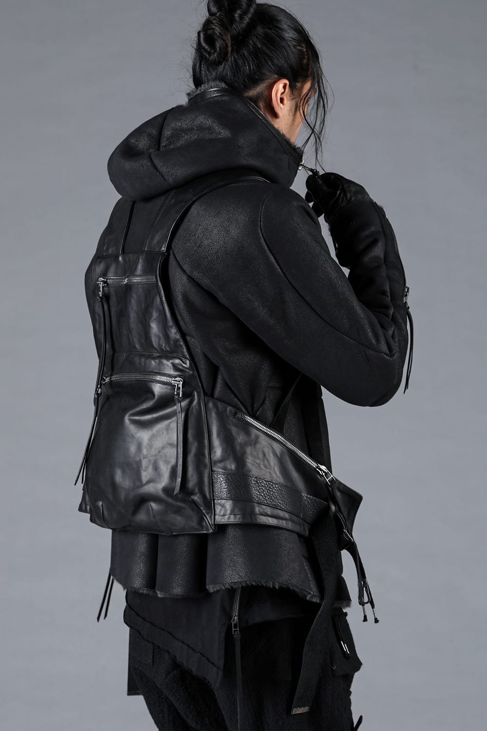 French Baby Lamb Shearling Hooded Jacket