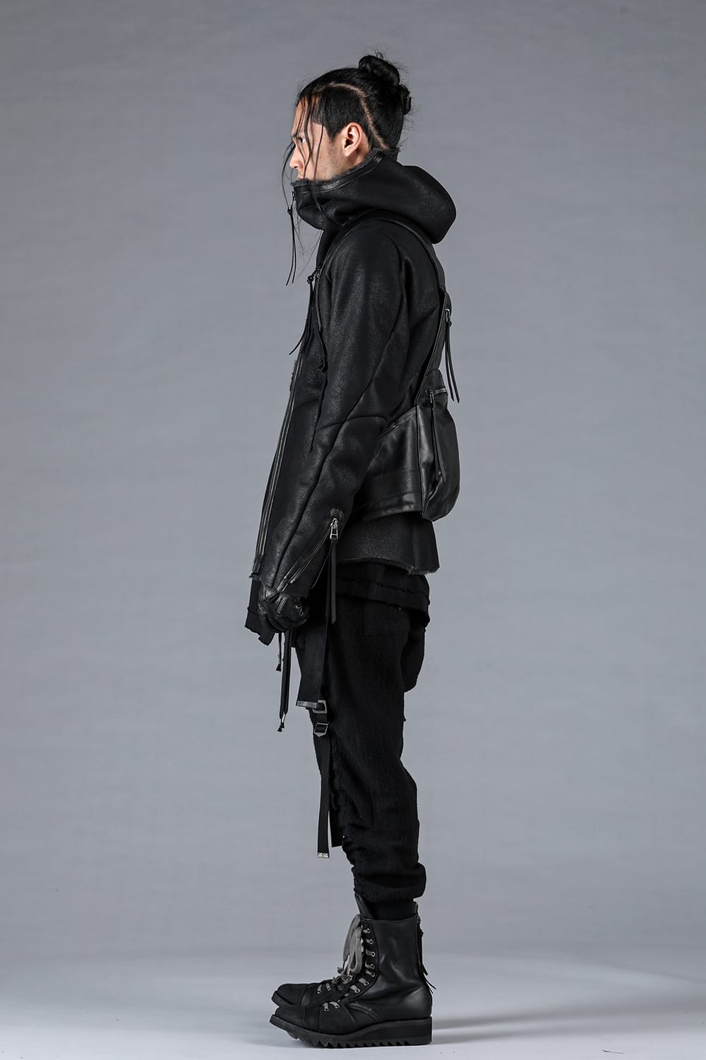 French Baby Lamb Shearling Hooded Jacket