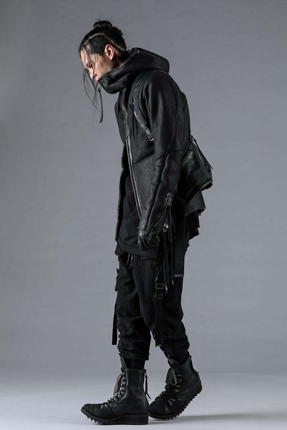 French Baby Lamb Shearling Hooded Jacket