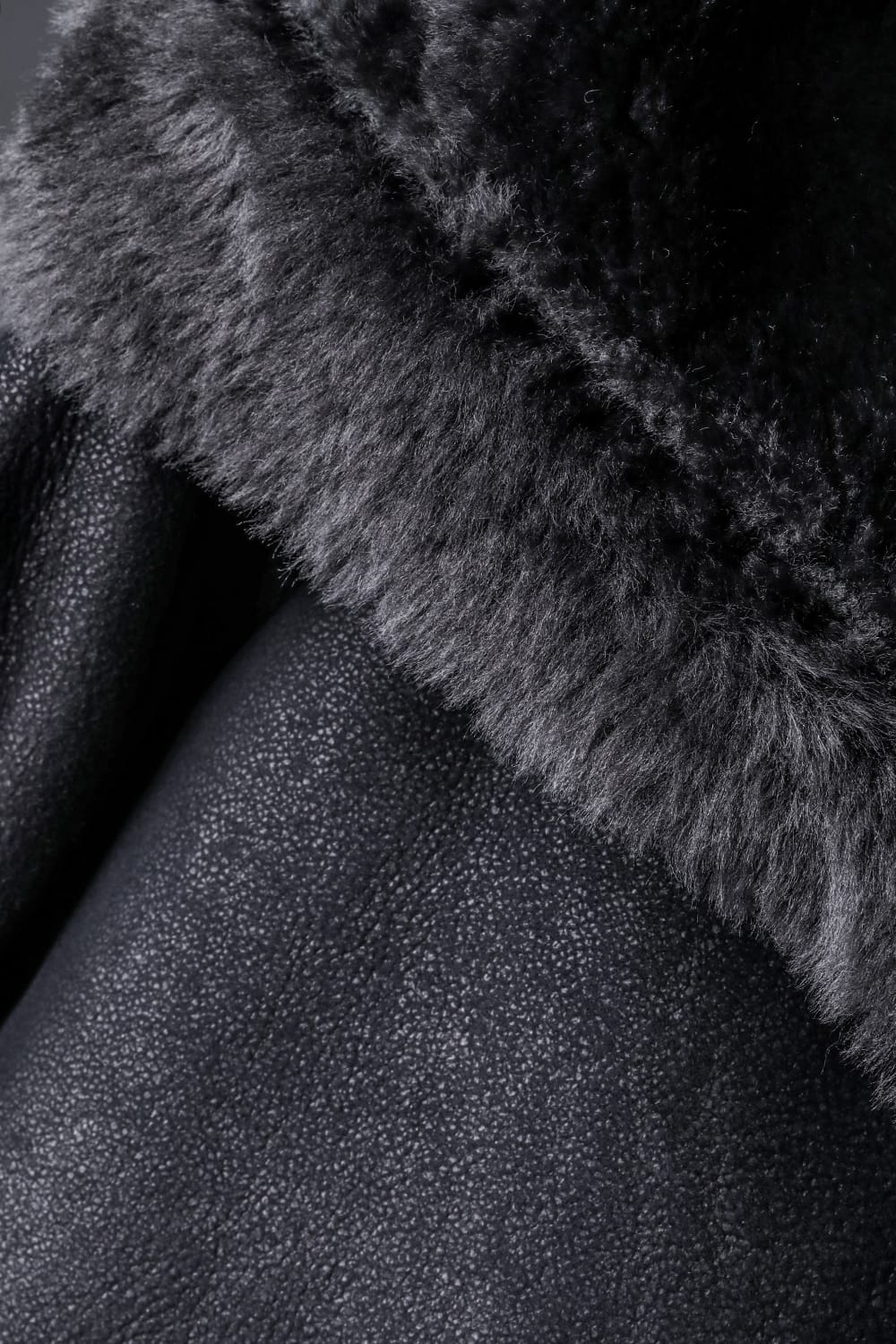 French Baby Lamb Shearling Hooded Jacket