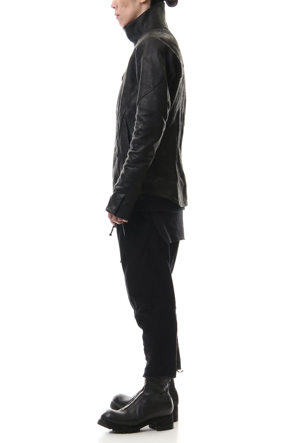 ホースレザー ハイネックジャケット