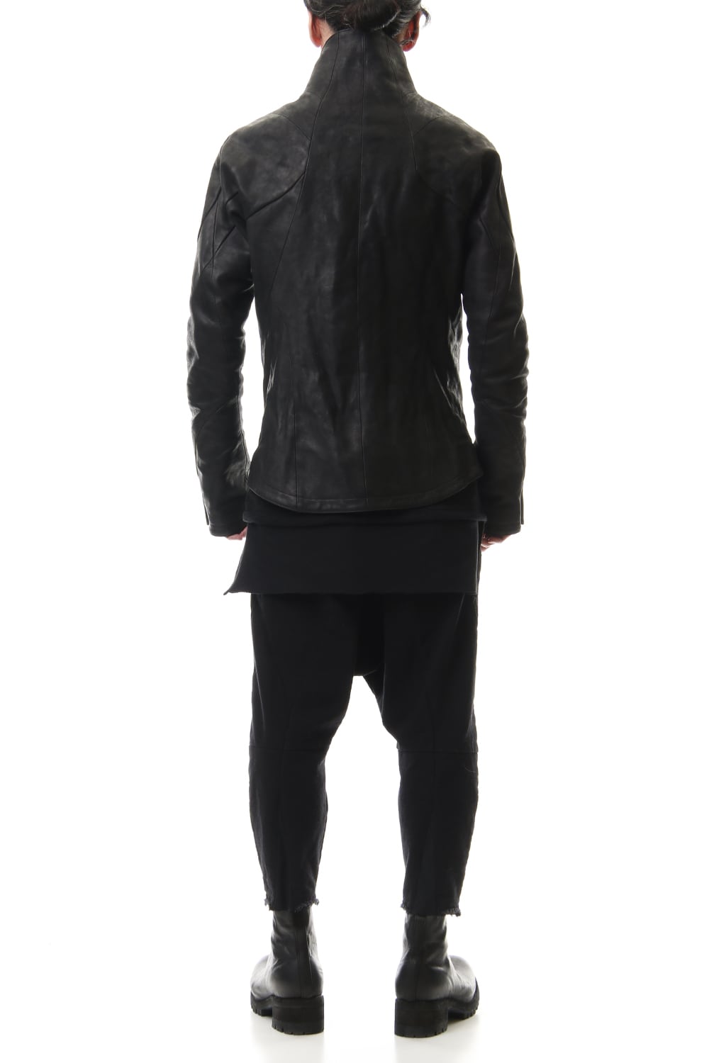 ホースレザー ハイネックジャケット