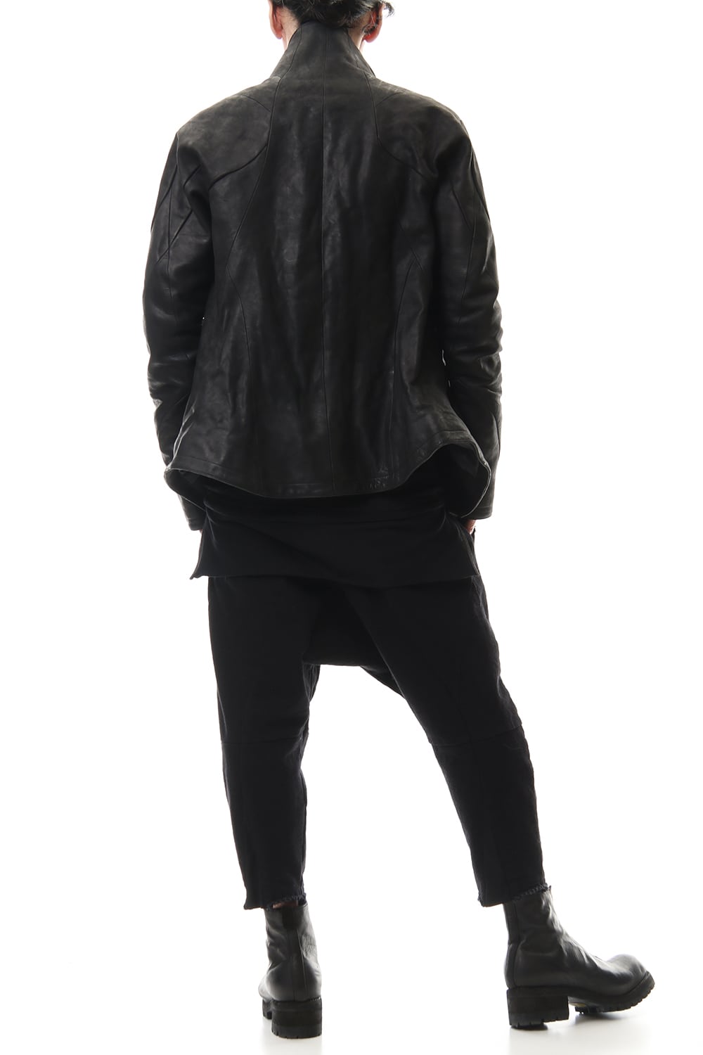 ホースレザー ハイネックジャケット