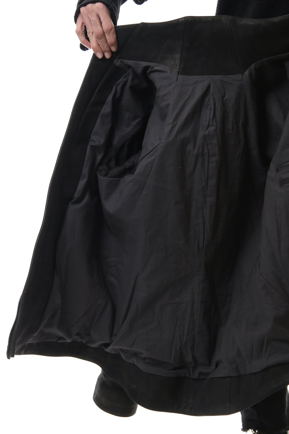 ホースレザー ハイネックジャケット