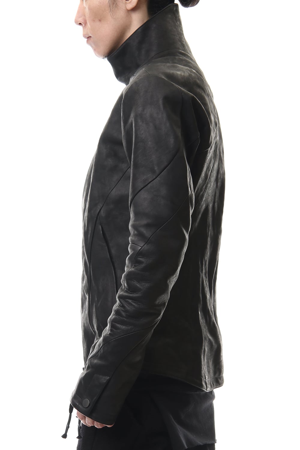 ホースレザー ハイネックジャケット