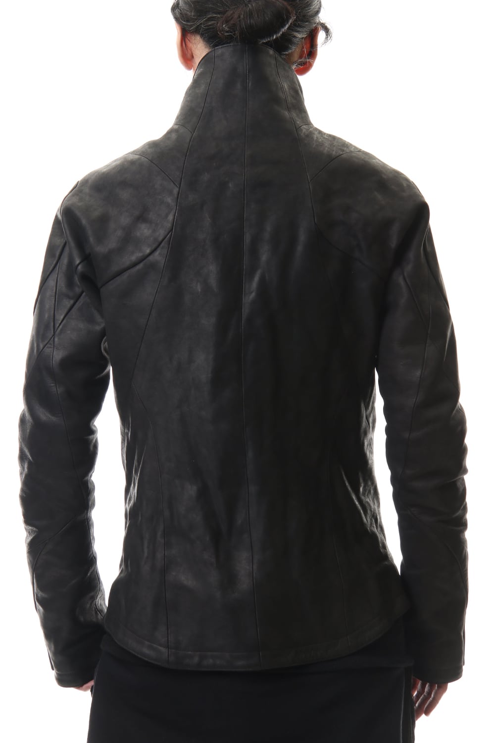 ホースレザー ハイネックジャケット