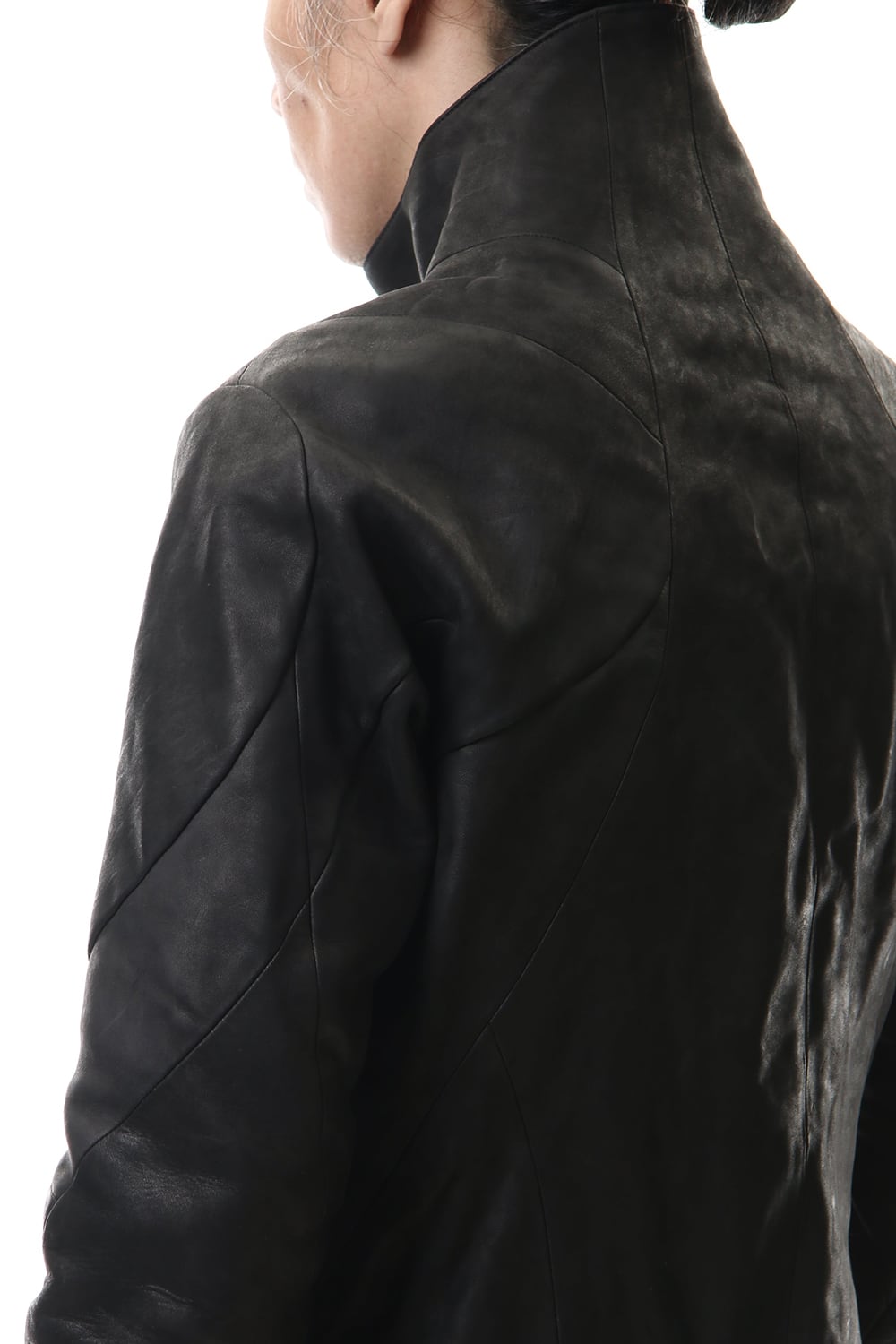 ホースレザー ハイネックジャケット