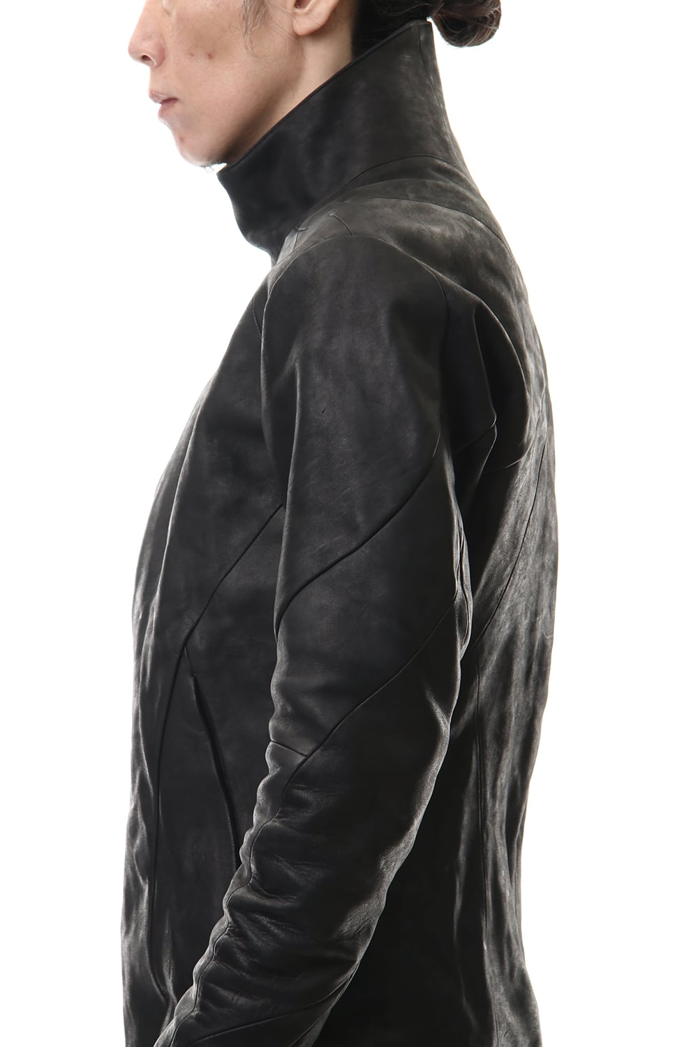 ホースレザー ハイネックジャケット