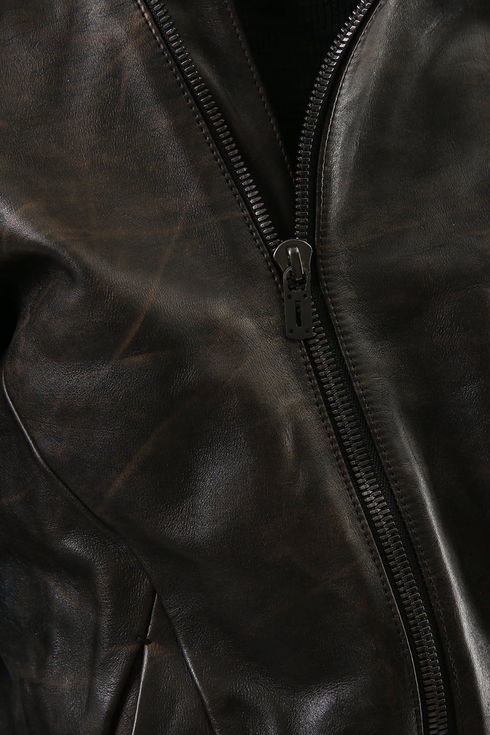 Wood skin dyed Horse leather jacket